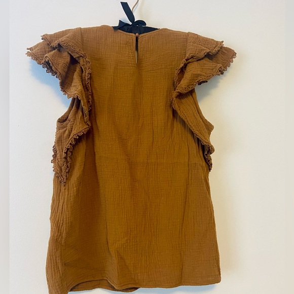 Sézane Ester Blouse in Coffee - Picture 6 of 11